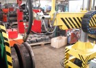 Установка для наплавки крановых колес